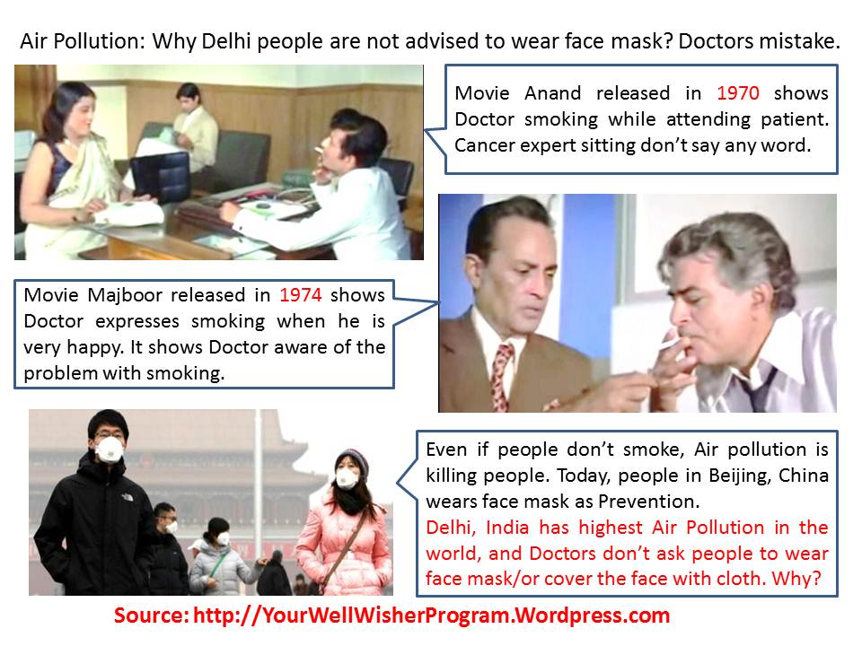 Air Pollution: Why Delhi people are not advised to wear face mask? Doctors mistake.