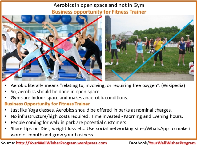 Aerobics in Open Space and not in Gym